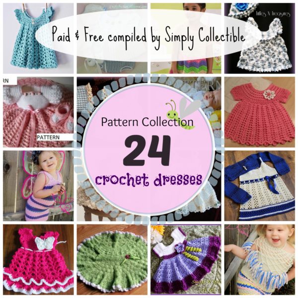 free crochet baby christmas dress patterns
