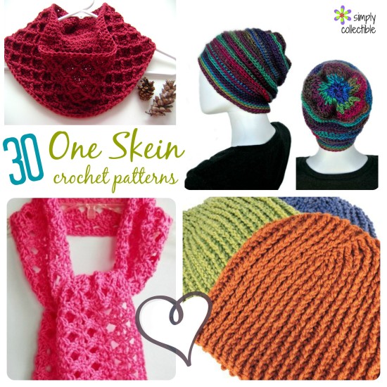 30+ Free, One Skein Crochet Patterns - Quick And Easy For Craft Fairs