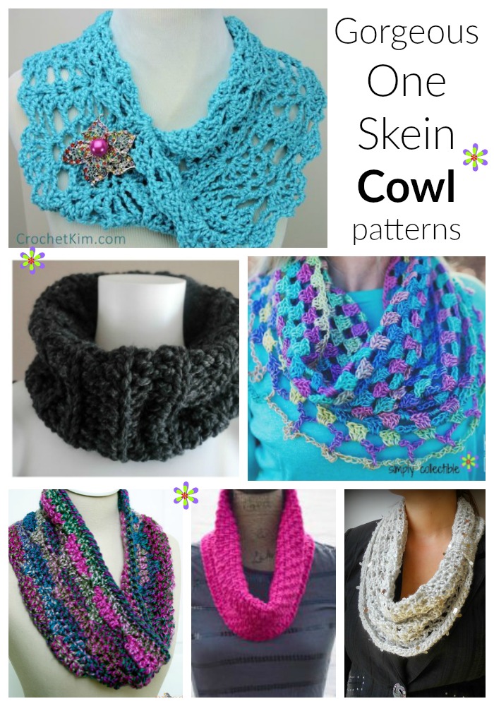 Gorgeous, Free One Skein crochet Cowl Patterns • Simply Collectible