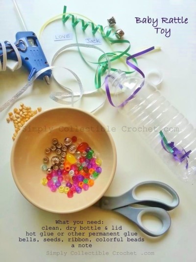 DIY Baby Rattle Toy | Improves sensory processing, motor function and adds fun to tummy time. | Simply Collectible Crochet