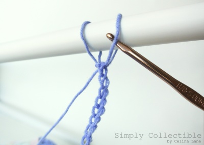 Broomstick Lace Baby Blanket Tutorial by Simply Collectible