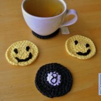 8-ball Cup Holder Liner Free Crochet Pattern by Simply Collectible