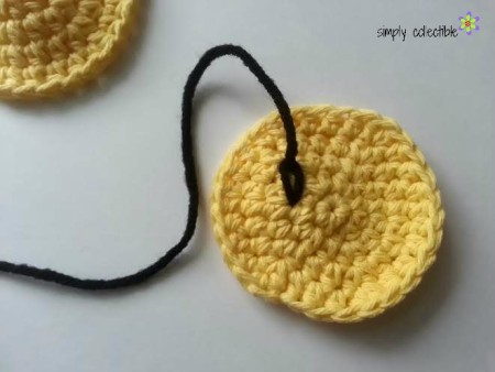Smiley Coaster or Cup Holder Liner crochet pattern 3