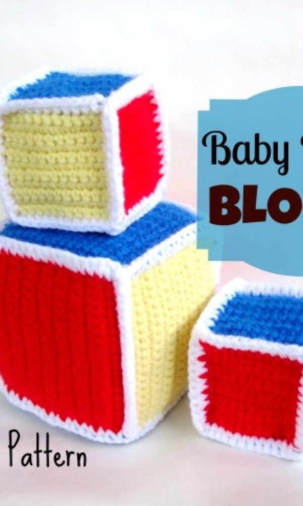 Baby Rattle Blocks – free crochet pattern