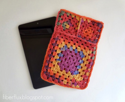 22 Granny Square Projects | Fruit Punch Tablet Sleeve by Fiber Flux