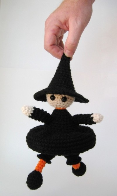 Sweetest Lil Witch Amigurumi | Free #Crochet Pattern by Celina Lane, SimplyCollectibleCrochet.com