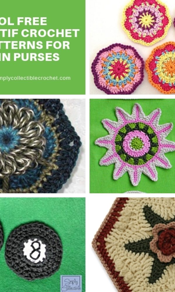 17 Cool Free Motif Crochet Patterns for Coin Purses