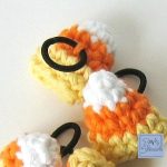 Candy Corn Amigurumi Hair Ties #crochet pattern and tutorial by SimplyCollectibleCrochet.com