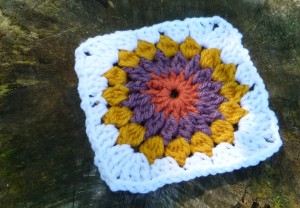 Starburst Motif #crochet pattern
