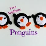Free Penguins #Crochet Applique Pattern by SimplyCollectibleCrochet.com