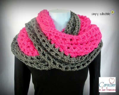 Coraline in San Francisco Cowl Wrap - Wear it 8 different ways - free #crochet pattern by Celina Lane, Simply Collectible