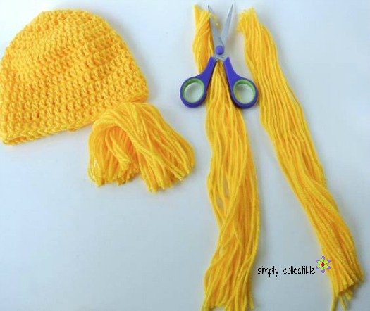 Free #crochet Wig Hat tutorial - Makes bangs and pigtails for Infant, Child, and Adult | Simply Collectible