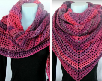 Coraline in the Wine Country Shawl and Wrap crochet pattern