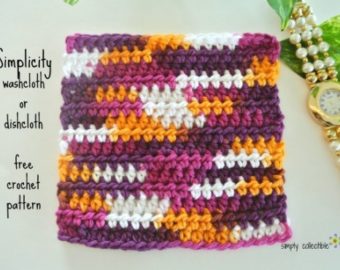 Simplicity Washcloth – Easy, Free washcloth crochet pattern