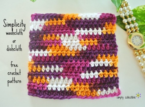 Simplicity Washcloth – Easy, Free washcloth crochet pattern