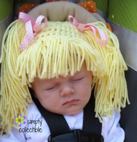Free #crochet pattern and tutorial Wig Hat Crochet Pattern with Bangs and Pigtails Simply Collectible Crochet