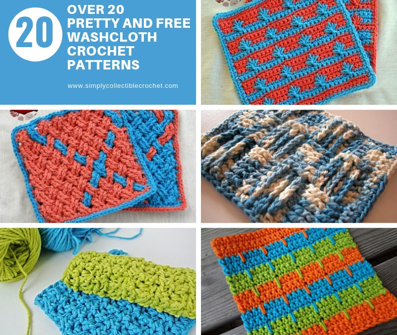 Over 20 Pretty and Free Washcloth Crochet Patterns