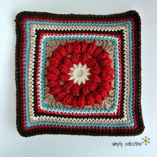 Whimsical Penelope's 12 Square, Easy, Pretty, and Free #crochet pattern by Celina Lane, Simply Collectible