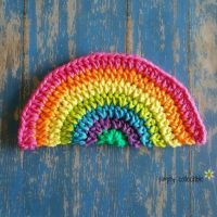 Rainbow Daze Free Dishcloth #crochet pattern by Simply Collectible