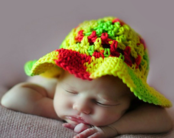 Coraline’s Sun Hat free crochet pattern for Child (20″)