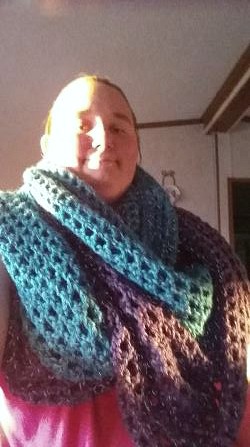 Coraline in Minden - free crochet pattern - It worked up so quickly. It's an absolute gorgeous cowl/wrap.