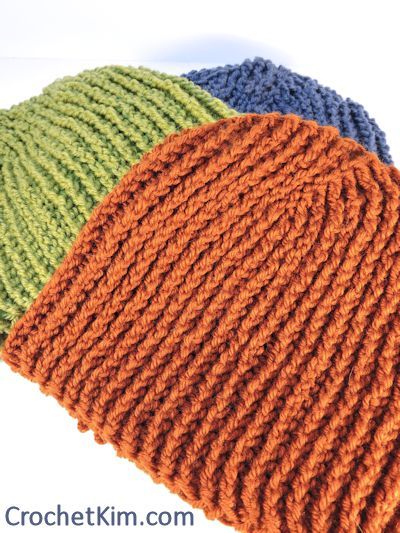 Favorite Beanie for Men and MORE Free One-Skein crochet patterns compiled by Simply Collectible