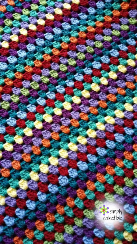 Lily's Garden Granny Striped afghan | SimplyCollectibleCrochet.com