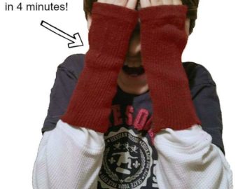 DIY – Fingerless Gloves in 4 minutes!