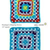 Penelope's Skipping Stones 12 square by SimplyCollectibleCrochet.com - free crochet pattern