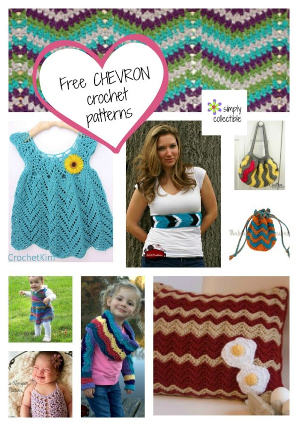 15 Amazing Free Chevron Crochet Patterns (Something for everyone) on SimplyCollectibleCrochet.com