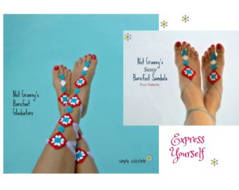 Express Yourself – Summer Fun! Free Barefoot Sandals crochet patterns