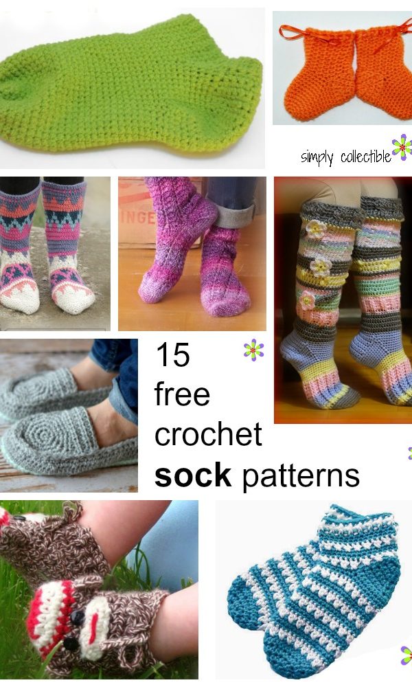15 Free and Fabulous Crochet Sock Patterns