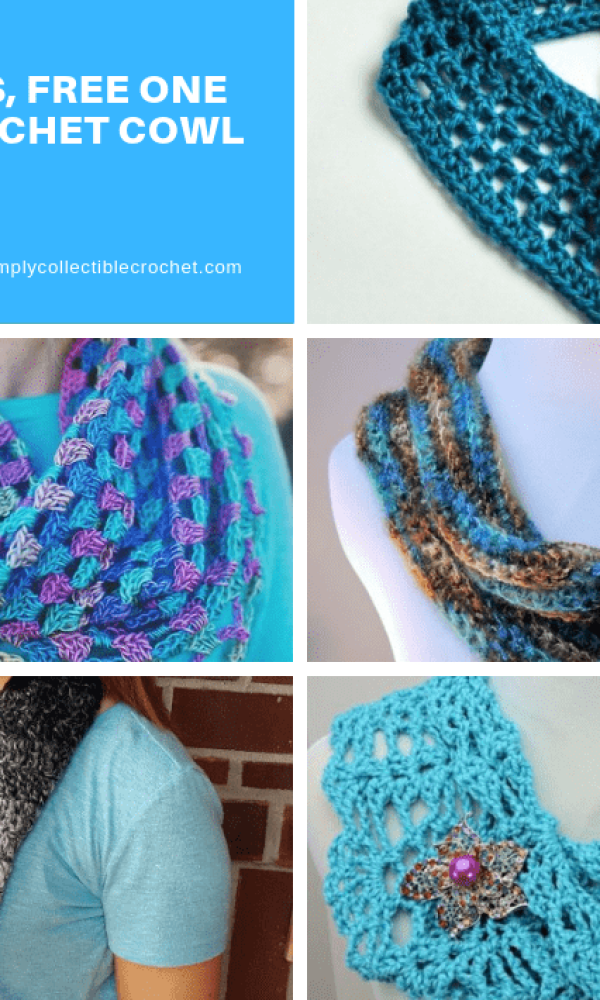 Gorgeous, Free One Skein crochet Cowl Patterns