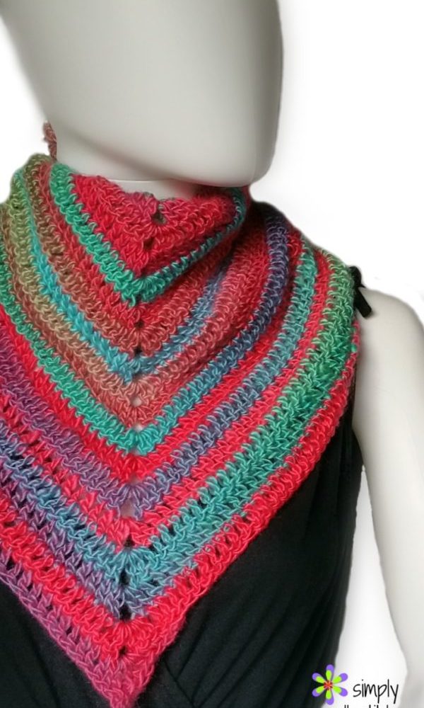 Everyday Triangle Scarf crochet pattern – One Skein