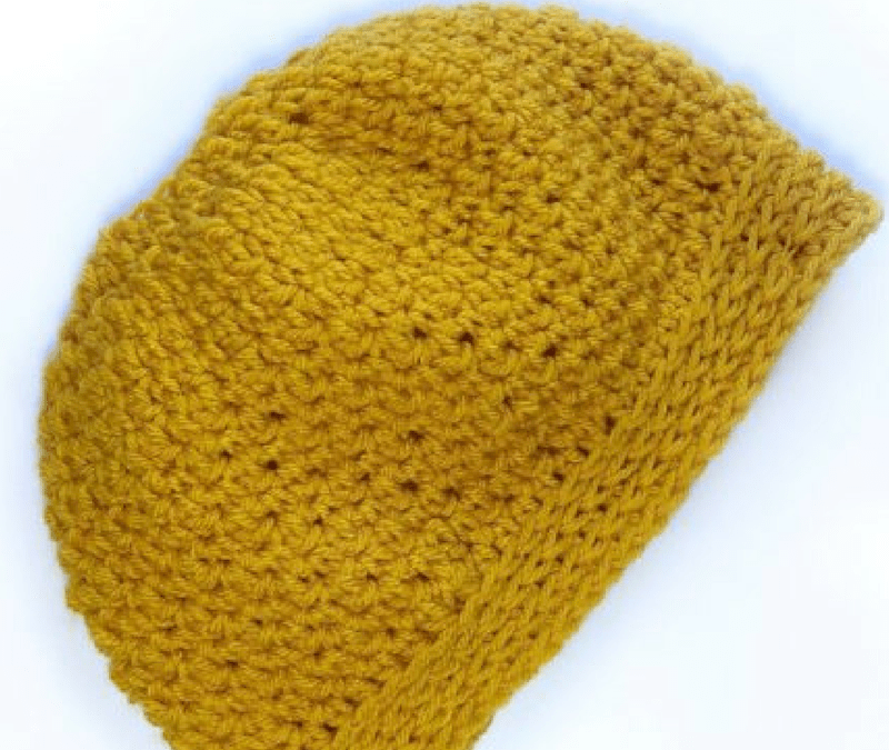 Back n Forth Messy Bun Hat crochet pattern and Beanie, 2-in-1