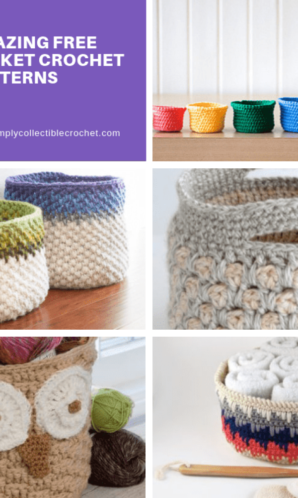 15 Amazing Free Basket crochet patterns