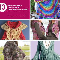 Amazing Free Circle Vest crochet patterns!