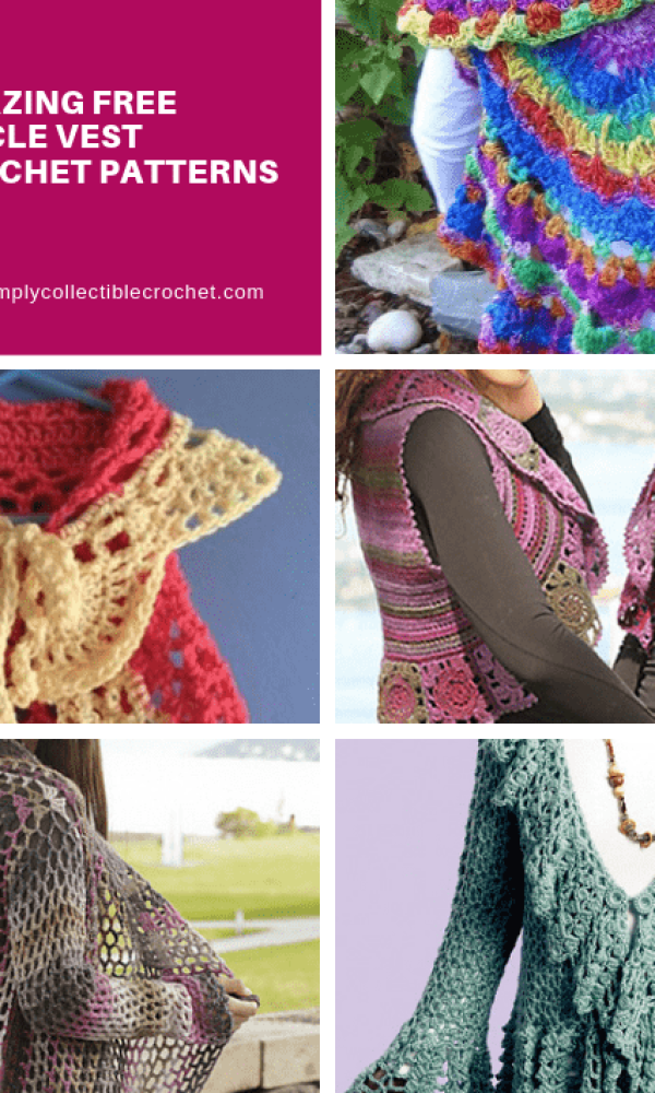 13 Amazing Free Circle Vest crochet patterns!