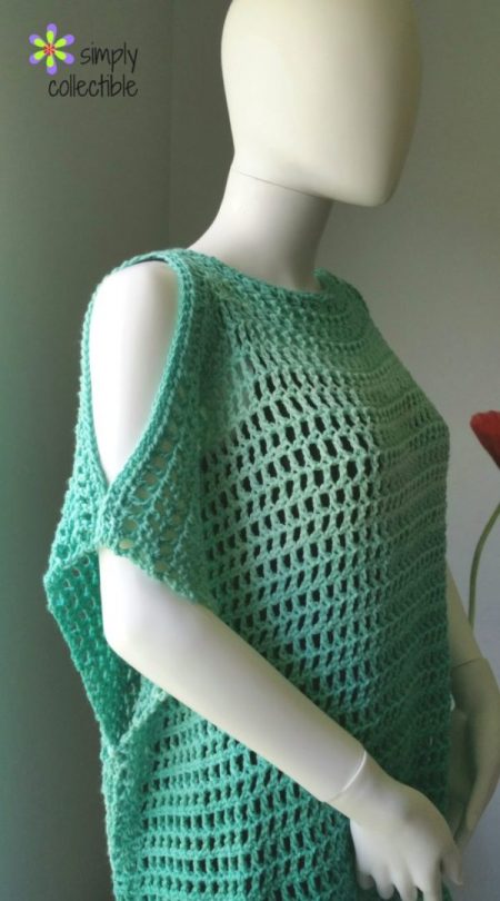 Crochet Tunic Pattern, Coraline’s Endless Summer Cover-up, SimplyCollectibleCrochet.com