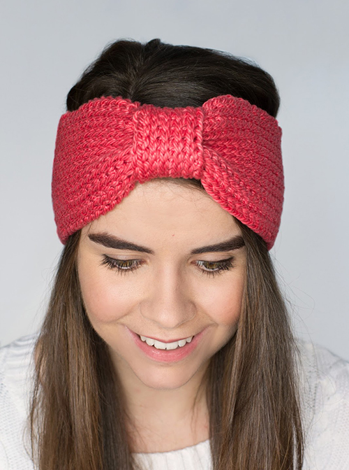 Coral Candy Headband Tunisian Crochet Pattern