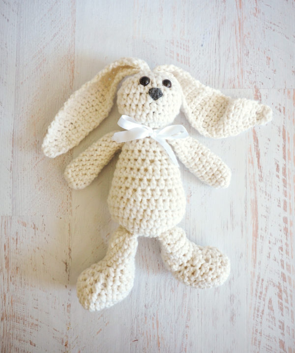 Snuggle Bunny Crochet on table