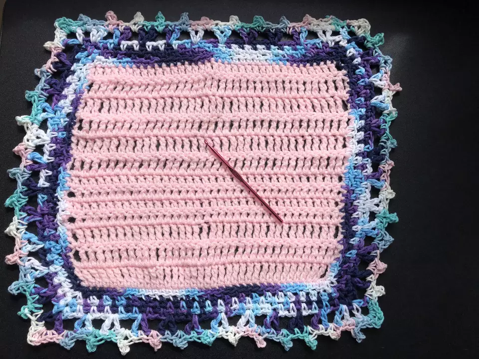 Crochet Dishcloth Edging