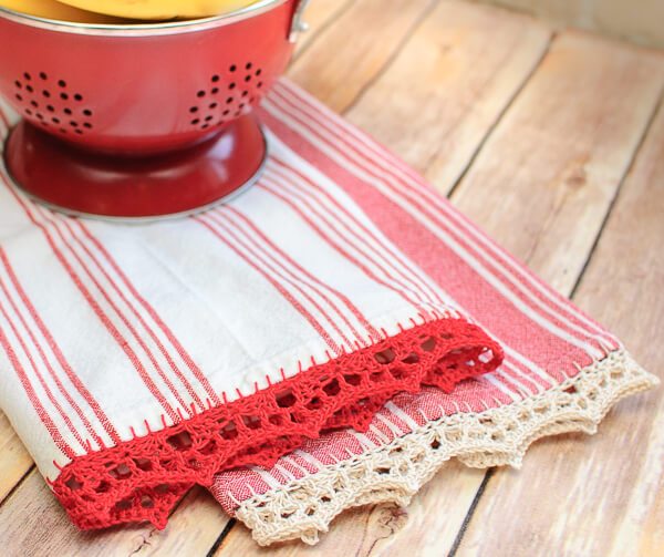 Time for Tea Towels Crochet Edging
