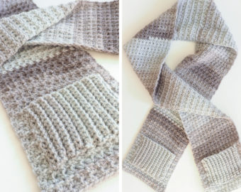 Cozy Pocket Scarf Crochet Pattern