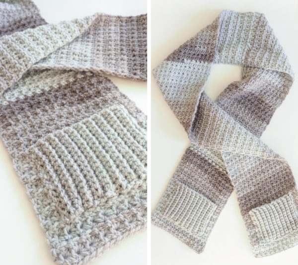 Cozy Pocket Scarf Crochet Pattern • Simply Collectible Crochet