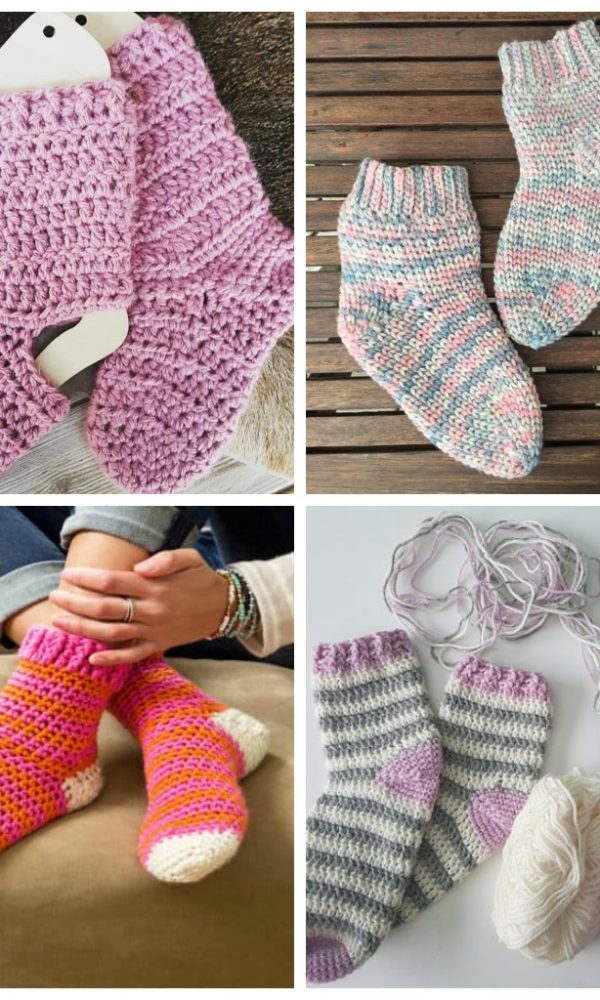 12 Favorite Cozy Crochet Sock Patterns