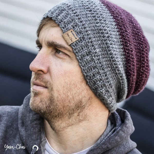 Hyland Men's Hat Crochet Pattern - These 14 crochet hat patterns for men are unique, fun to make and stylish. Pick up your hook and your favorite crochet beanie pattern and get stitching!  #crochethatpatterns #crochethatsformen #menscrochetbeanies