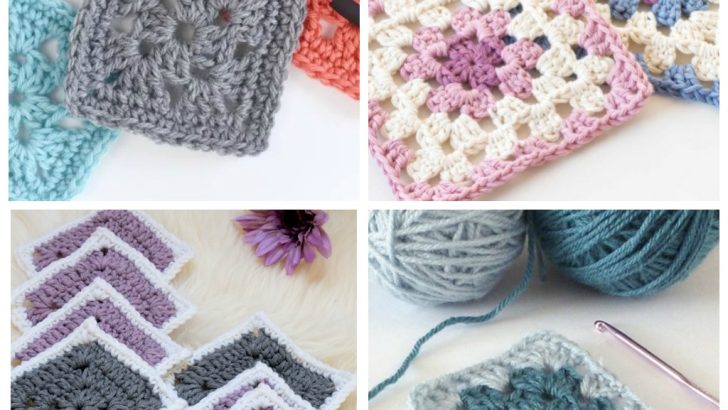 Crochet granny squares are so simple and fun to make. With so many free granny square patterns, you’ll be stitching up a storm. #CrochetGrannySquarePatterns #GrannySquarePatterns #CrochetPatterns