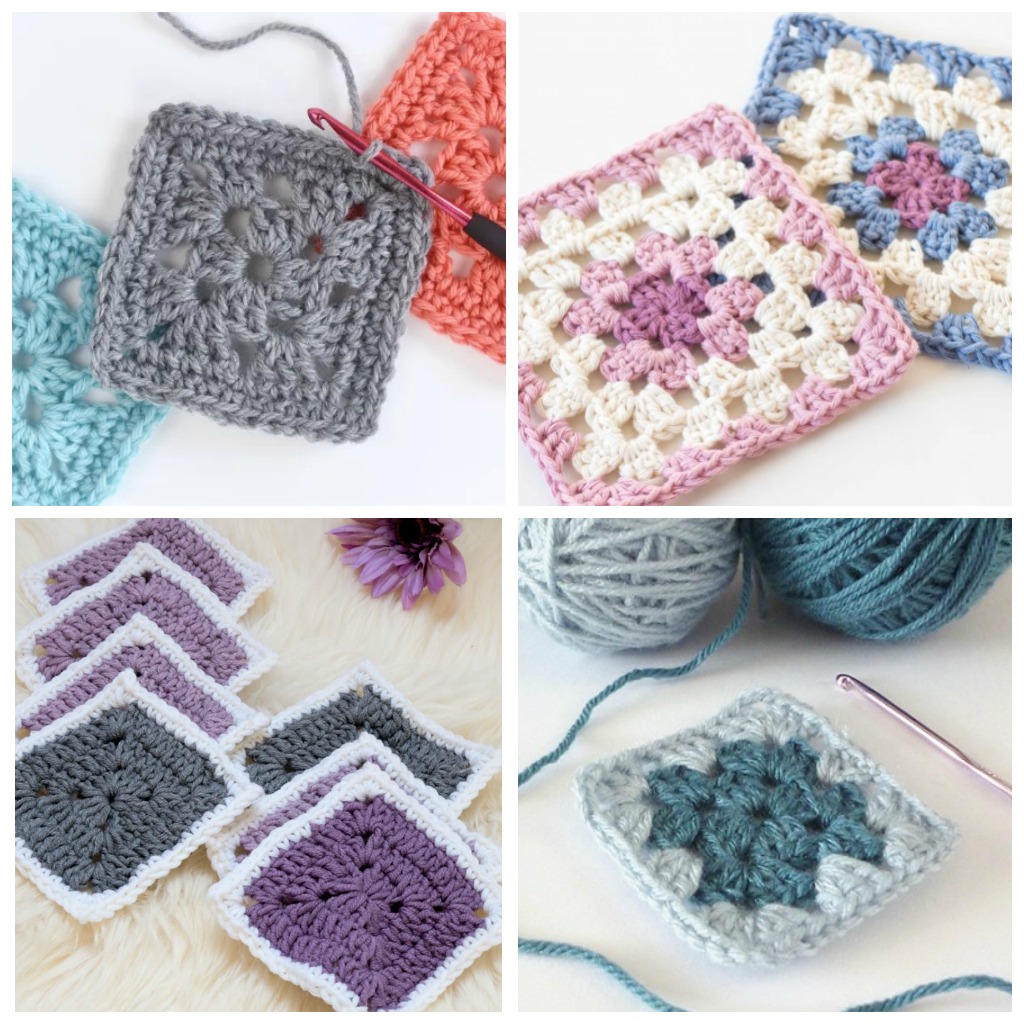 18 Easy Crochet Granny Square Patterns Simply Collectible Crochet,Accent Wall Ideas For Bathroom