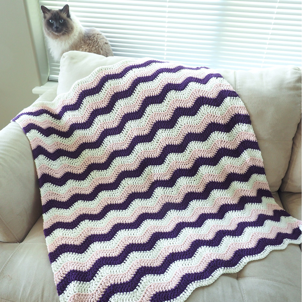 Little Ripple Baby Blanket Crochet Pattern
